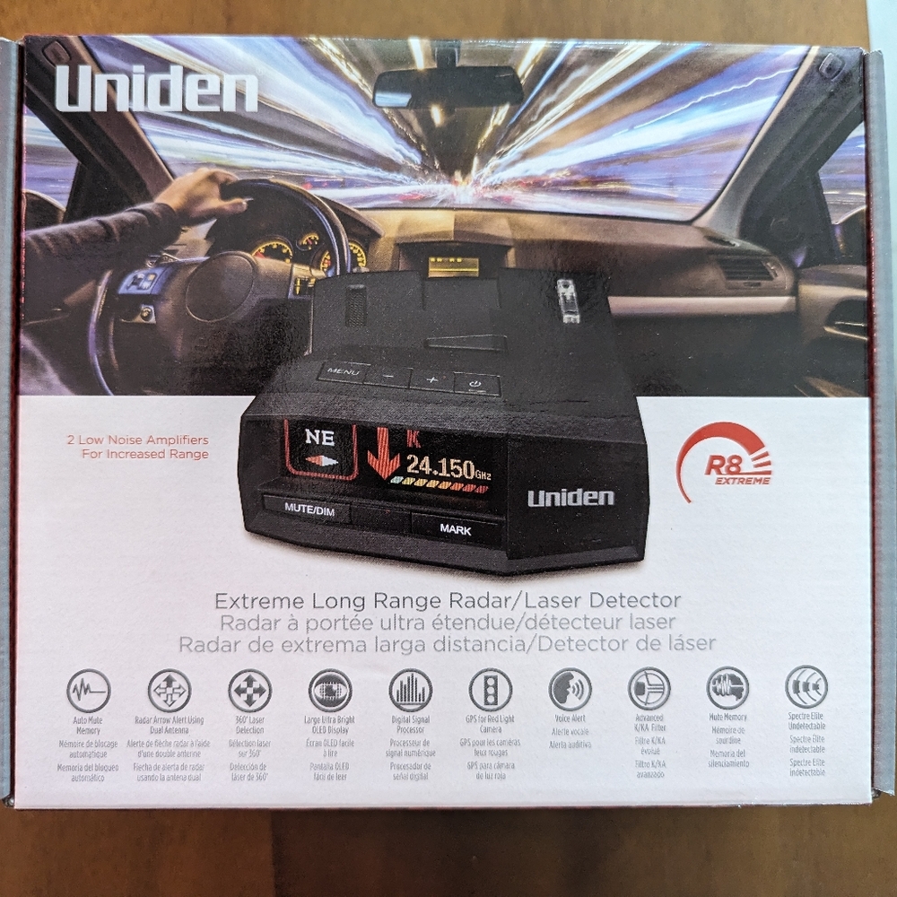 Uniden Radar Detector, used but like new condition